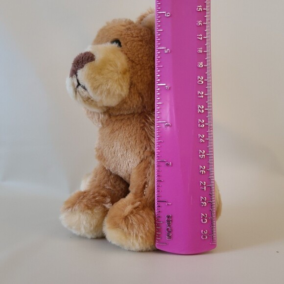 Mega Toys Stuffed Plush Puppy Dog Bear Brown 6" - Picture 7 of 7